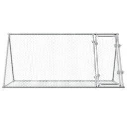 Rabbit Hutch Silver Galvanised Steel