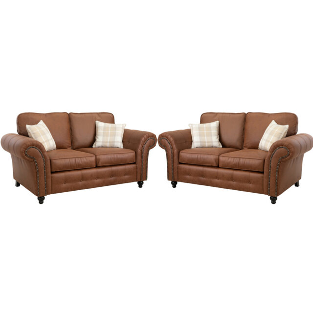 Bodnar 2 - Piece Faux Leather Living Room Set
