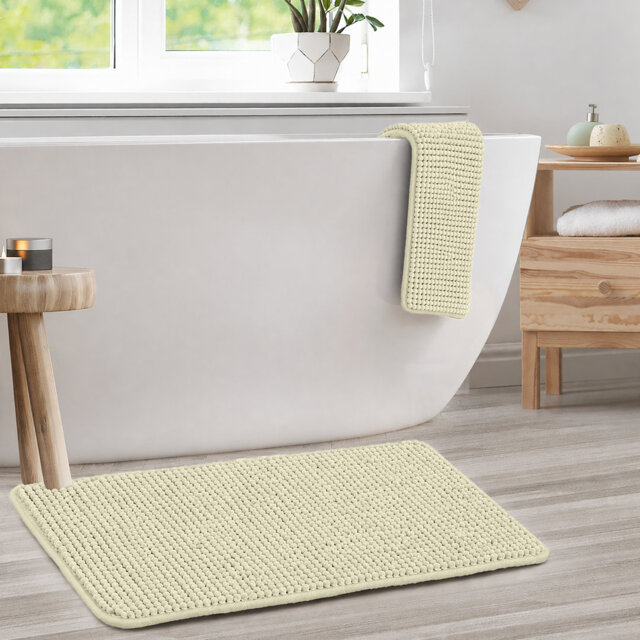Door mat chenille nonslip for Bath and Kitchen Rug 60x90