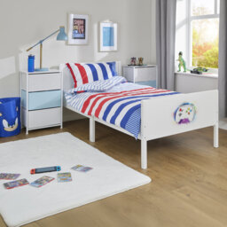 Kids White Single Bed – Gaming