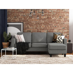 Burrough 206Cm Velvet Square Arm Commercial Use Sofa