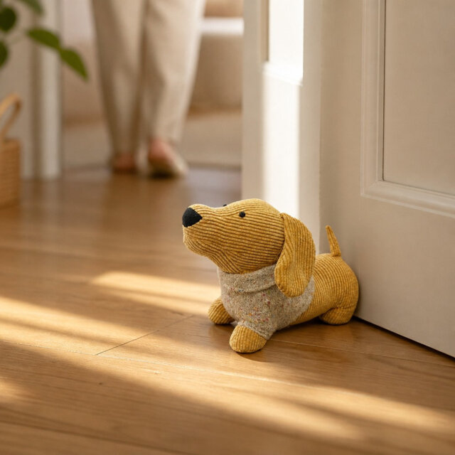 Fabric Dog Doorstop
