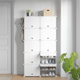 40 Pair Stackable Shoe Storage Cabinet