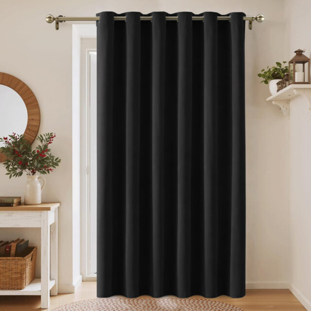 Aspire Homeware 100% Polyester Room Darkening Blackout Eyelet Single Panel Curtain