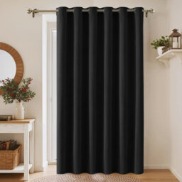 Aspire Homeware 100% Polyester Room Darkening Blackout Eyelet Single Panel Curtain