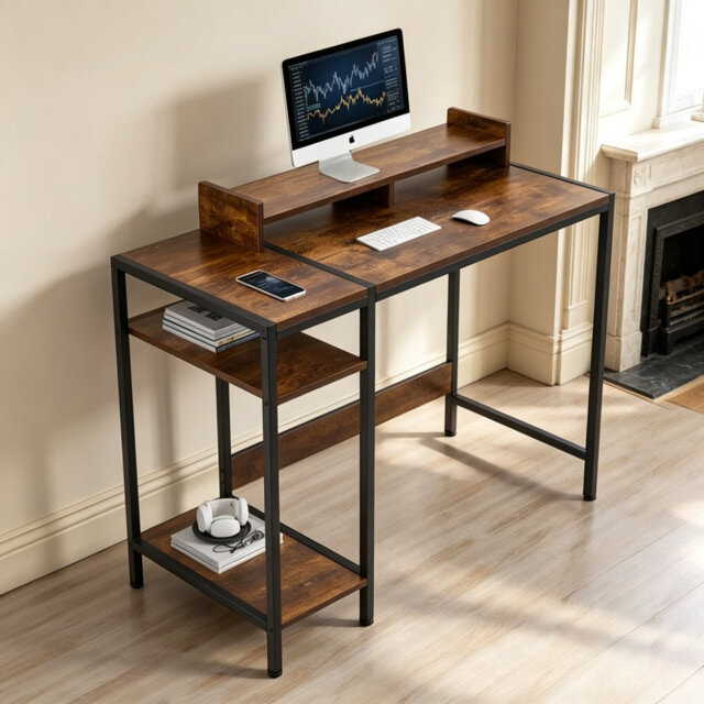 Metal Base Writing Desk
