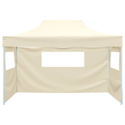 Vidaxl Foldable Party Tent Pop-Up With 4 Sidewalls Patio Gazebo Canopy Shelter