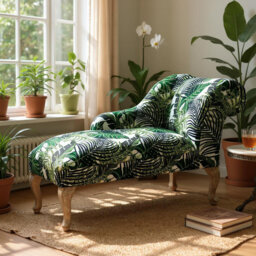 Elegant Upholstered Velvet Chaise Longue with Soft Foam Cushioning, Removable Legs, Perfect for Stylish Home Interiors