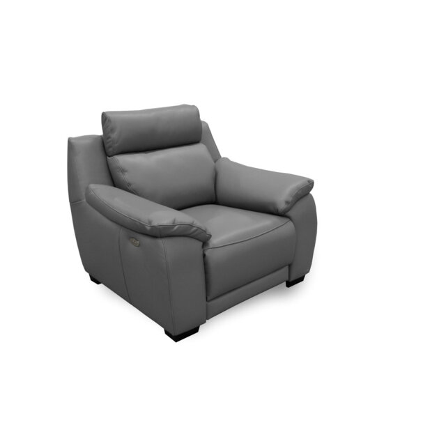 Liekele 109cm Wide Genuine Leather Armchair