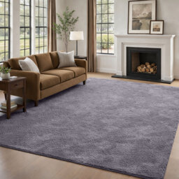 Luxury Fluffy High-Pile Rug for Living Room & Bedroom
