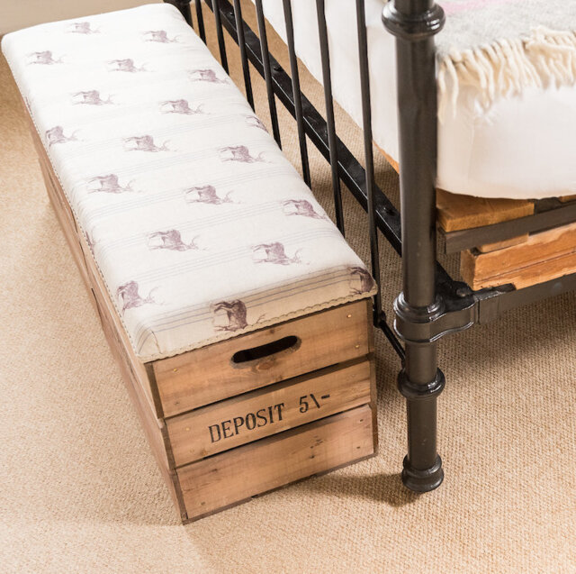 Alvarez Linen Blend Upholstered Storage Bench