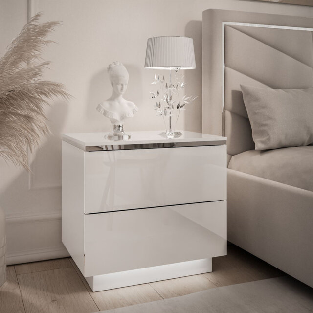 50 cm W Bedside Table