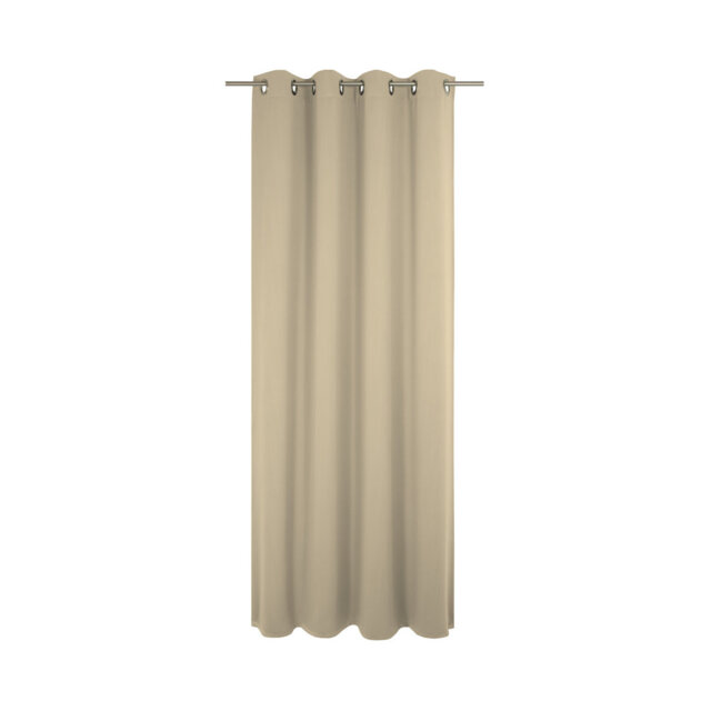 Uni Collection Light 100% Cotton Opaque Grommet / Eyelet Single Curtain Panel