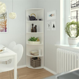 Nehemie 180cm H x 40cm W Corner Bookcase