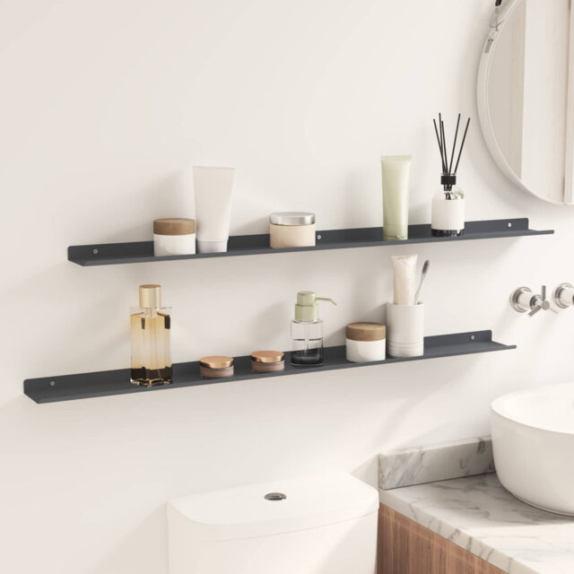 Floating Shelf Wall-Mounted Steel Home Storage Shelving Modern Shelves