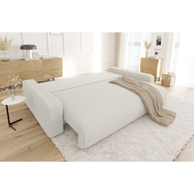 Emma Sleeper Sofa Bed with storage Cord Fabric