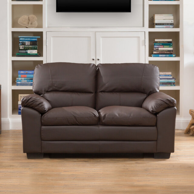 Robidoux 2 Seater Faux Leather Loveseat