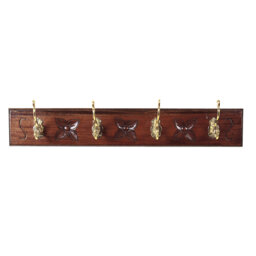 Keen Replicas Solid Wood Wall 4 - Hook Wall Mounted Coat Rack