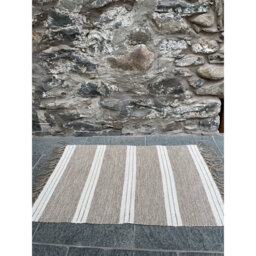 Scalf Handmade Power Loom Beige Rug