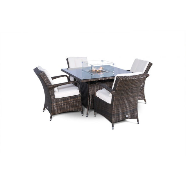 Parris Square 7 - Piece 4 - Person 110Cm L Outdoor Dining Set