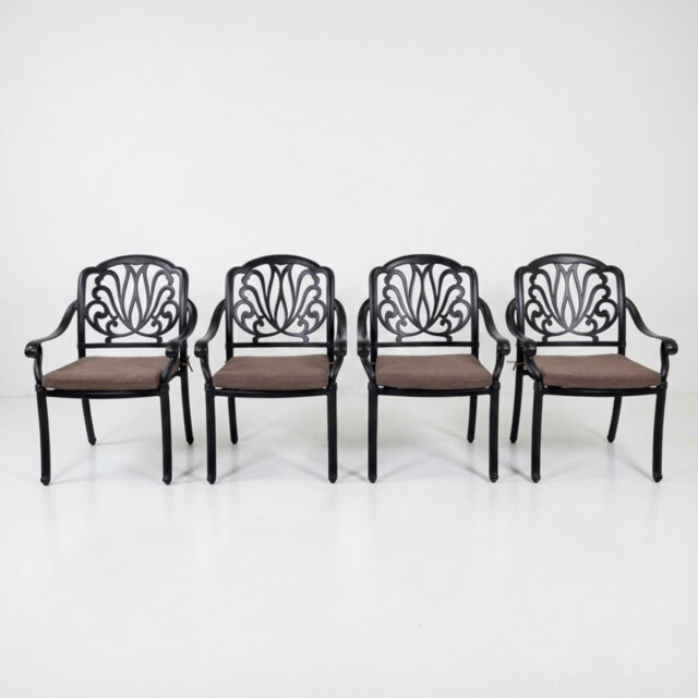 FLEURINO Aluminium Chair Pack of 4