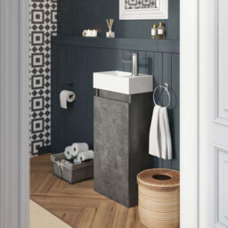 Kratos 390mm Single Bathroom Vanity with Integrated Polymarble Basin