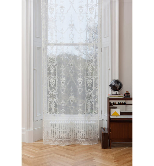 Clive Cotton Blend Sheer Single Curtain Panel