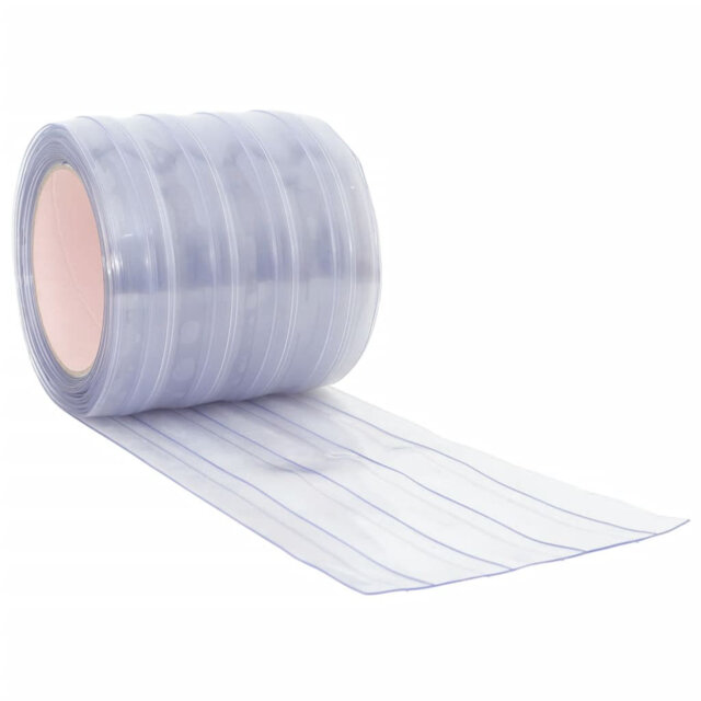 Plastic Sheer Door Curtain Single Panel