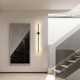Ashtynn 1-Light LED Wall Light Black Flush Mounted Sconce