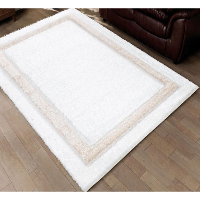 Emmy White/Beige Indoor/Outdoor Rug
