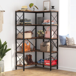 167cm H x 80cm W Metal Corner Bookcase