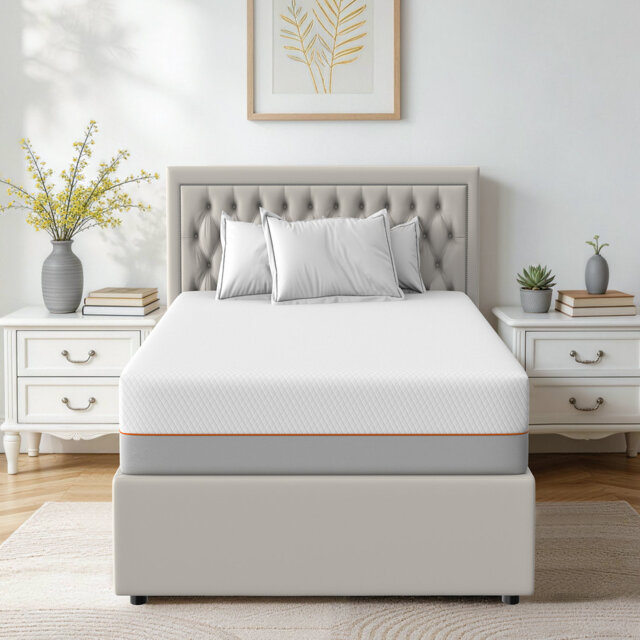 20cm Memory Foam Mattress, Medium Firm Mattress with Soft Skin-friendly Fabric for Breathable Comfort Sleep