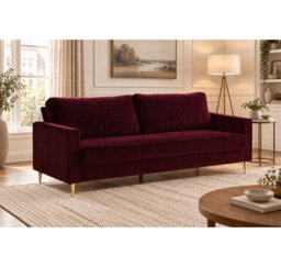 Malverne 3 Seater Velvet Sofa