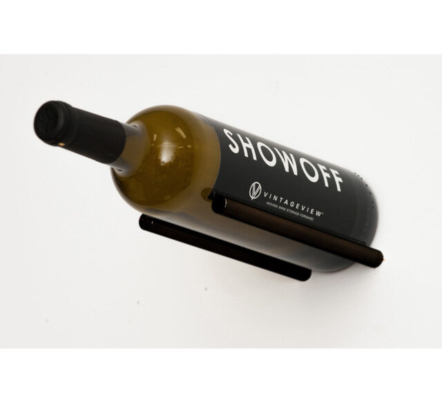 Anikha Vino Rails Single Bottle Wine Rack in Golden Bronze