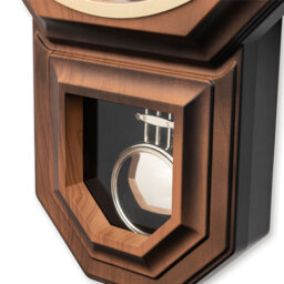 Acctim Woodstock Pendulum Wall Clock Quartz Pendulum Movement Dark Wood Effect