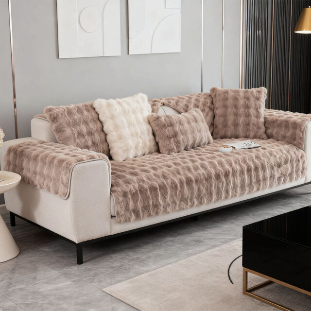 Non Slip Plush Soft Sofa Cover