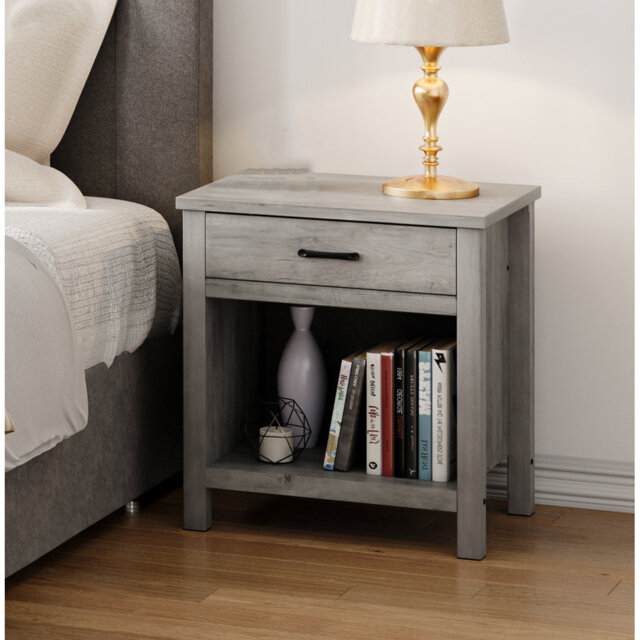 Farmhouse Square Bedside Table, Bedroom Bedroom Living Room Table
