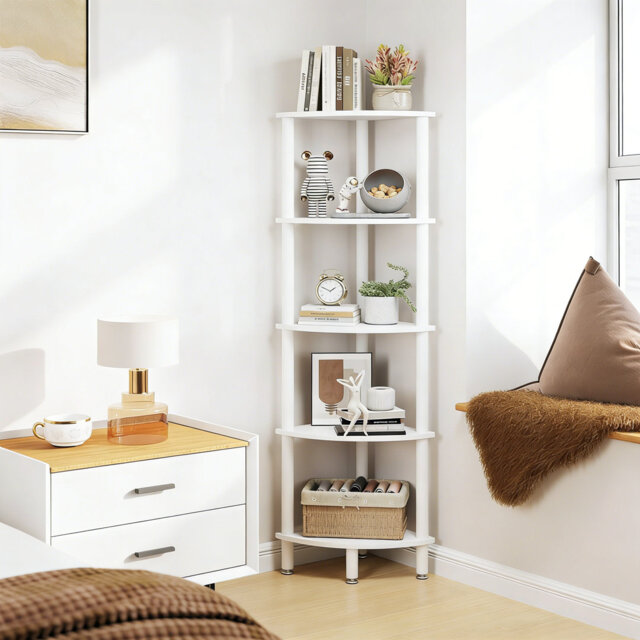 134cm H x 30cm W Corner Bookcase