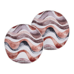 SEBORGA Indoor / Outdoor Abstract Circular Cushion