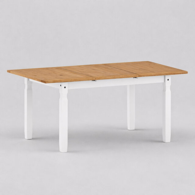 Extendable Pine Solid Wood Dining Table