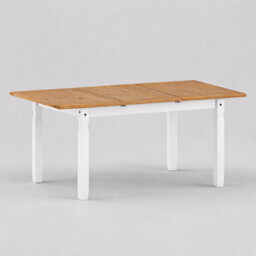 Extendable Pine Solid Wood Dining Table
