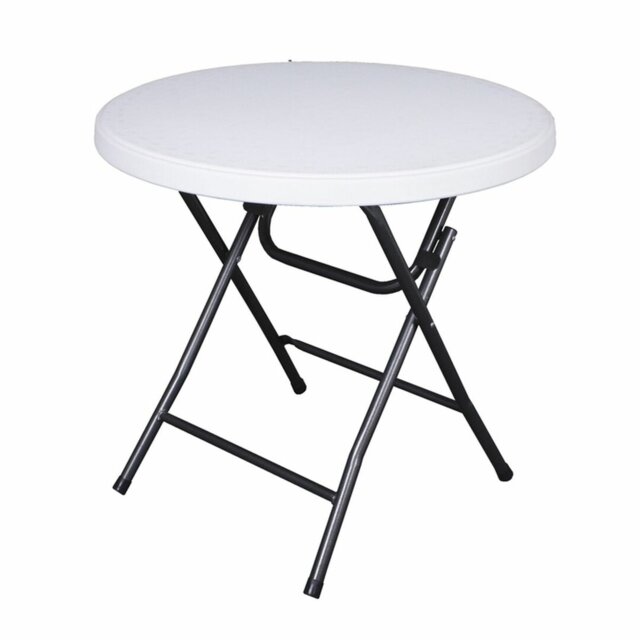 Mufaro Round Metal Folding Outdoor Dining Table , 80cm cm W 80cm cm D