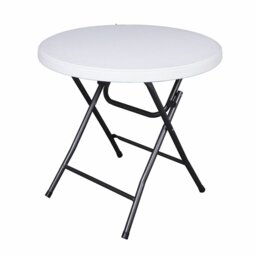 Mufaro Round Metal Folding Outdoor Dining Table , 80cm cm W 80cm cm D