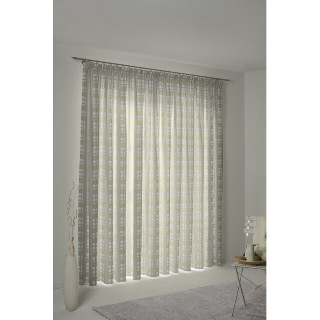 Devore Pencil Pleat Opaque Curtain