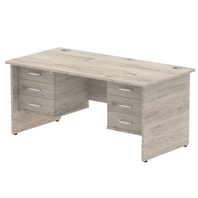 Zetta Solid Wood Base Executive Desk