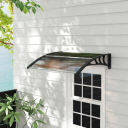 CLIY 75cm W Polycarbonate Cover Retractable Door / Window Awning