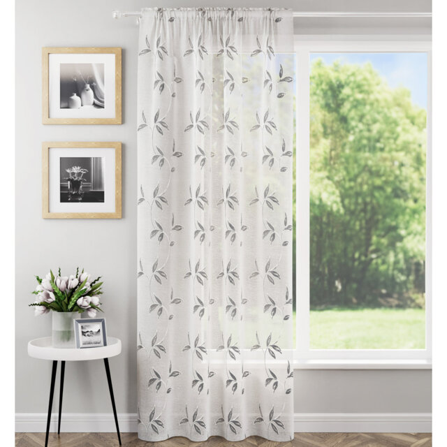 Antwin Polyester Sheers & Voiles Rod Pocket Curtain Single