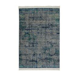 Machine Woven Grey/Black/Cream Rug