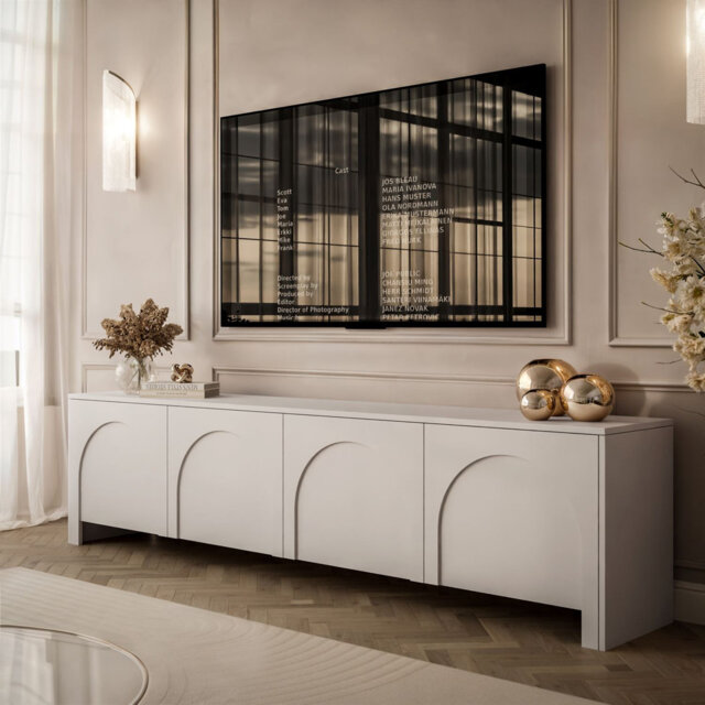 "TV Stand ARIADNA 4D TV cabinet for TV's up to 88"""