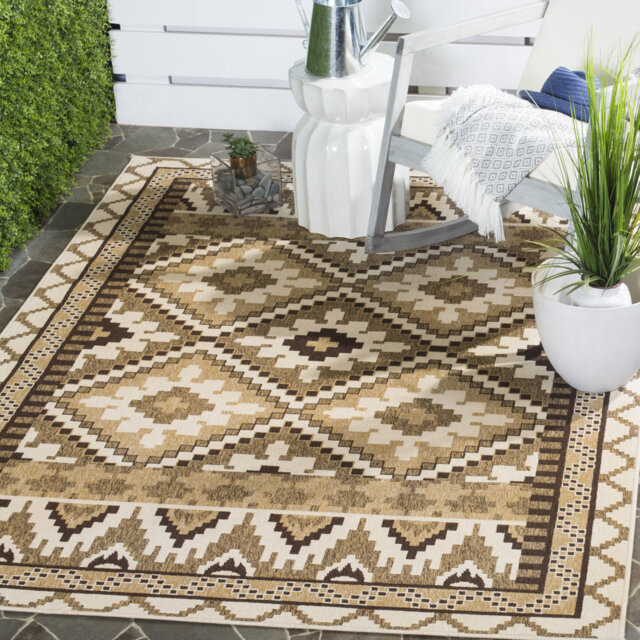 Mcneil Looped Brown/Beige Indoor/Outdoor Rug